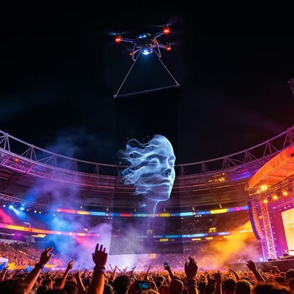 Pantalla LED voladora